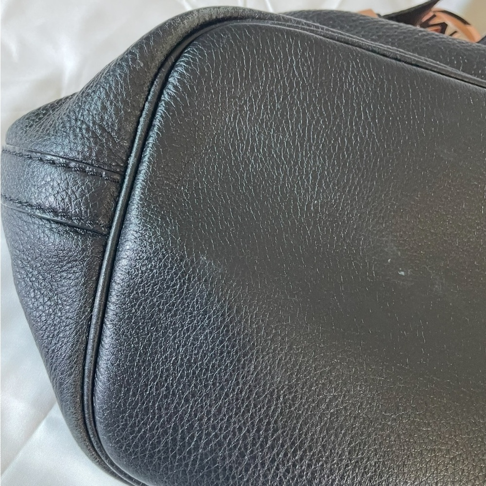 Michael Kors Black Leather Tote Bag - Picture 6 of 16